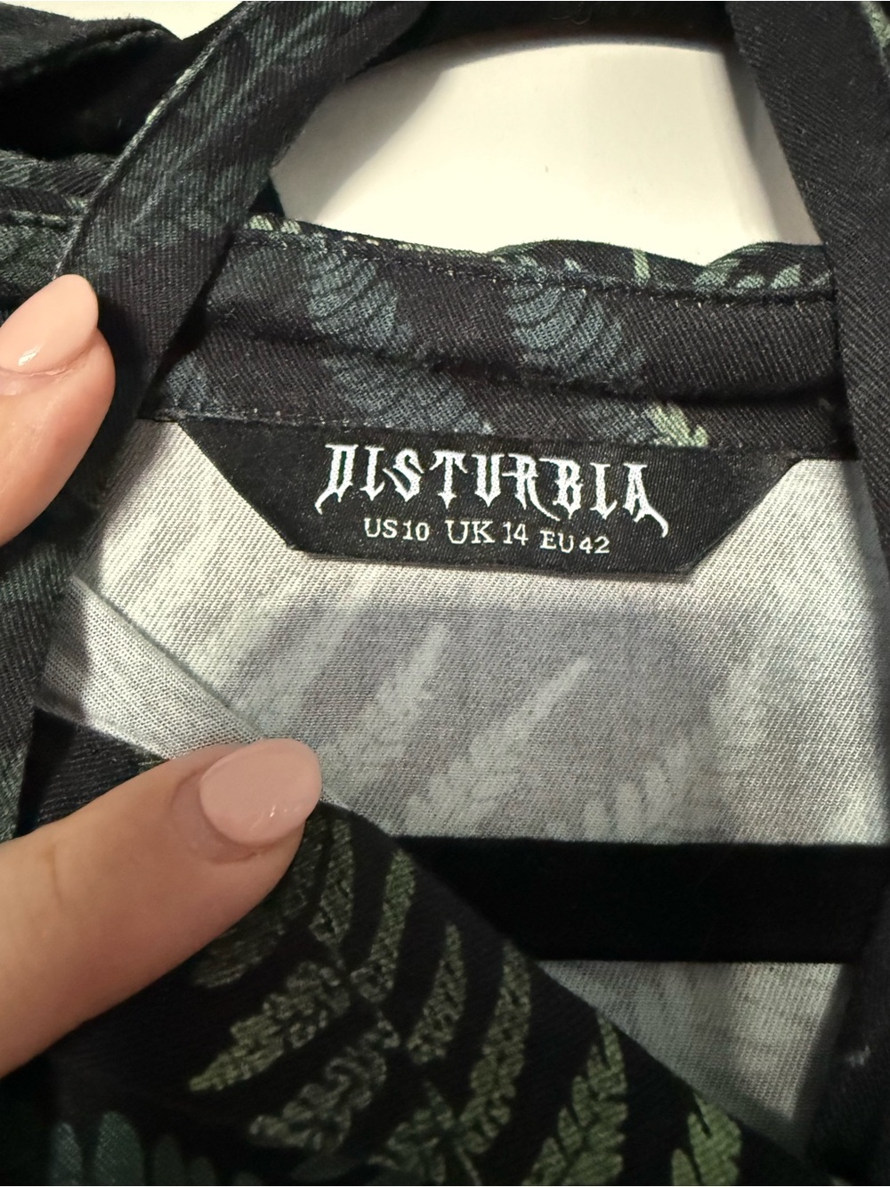 Disturbia shadow fern dress US 10 - Picture 5 of 5